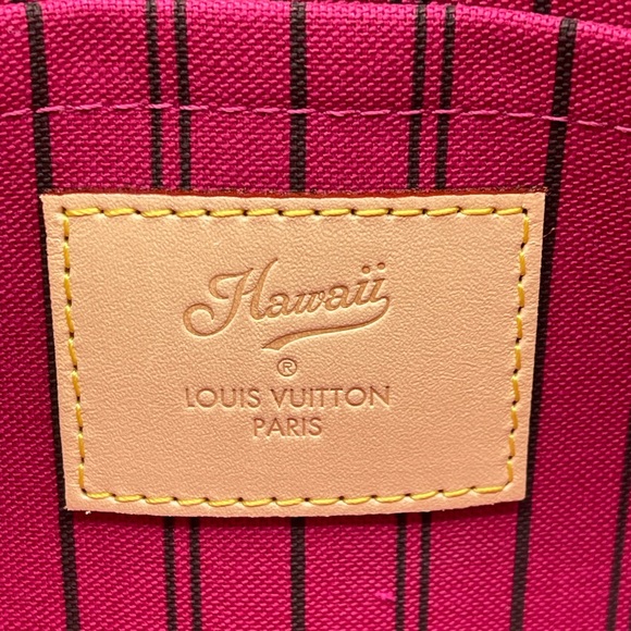 Louis Vuitton Hawaii Neverfull Pochette Clutch Wristlet Pouch Limited Edition Mm - Picture 12 of 15